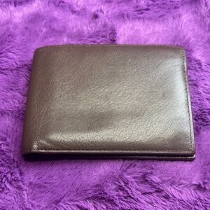 Vintage HBC essentialls by Bosca Brown Leather wallet